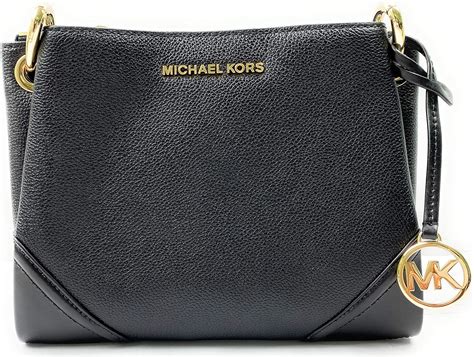 michael kors nicole crossbody black|Michael Kors side body bag.